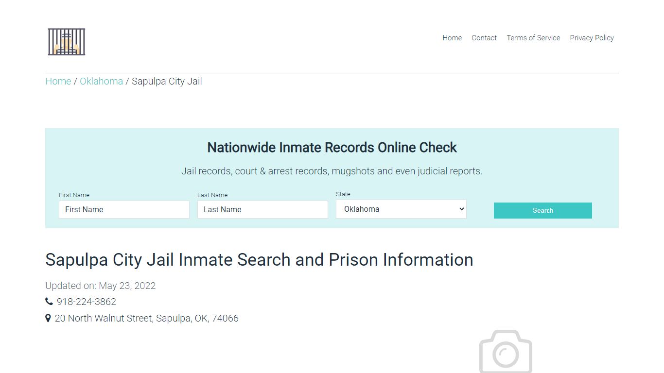 Sapulpa City Jail Inmate Search, Visitation, Phone no ...